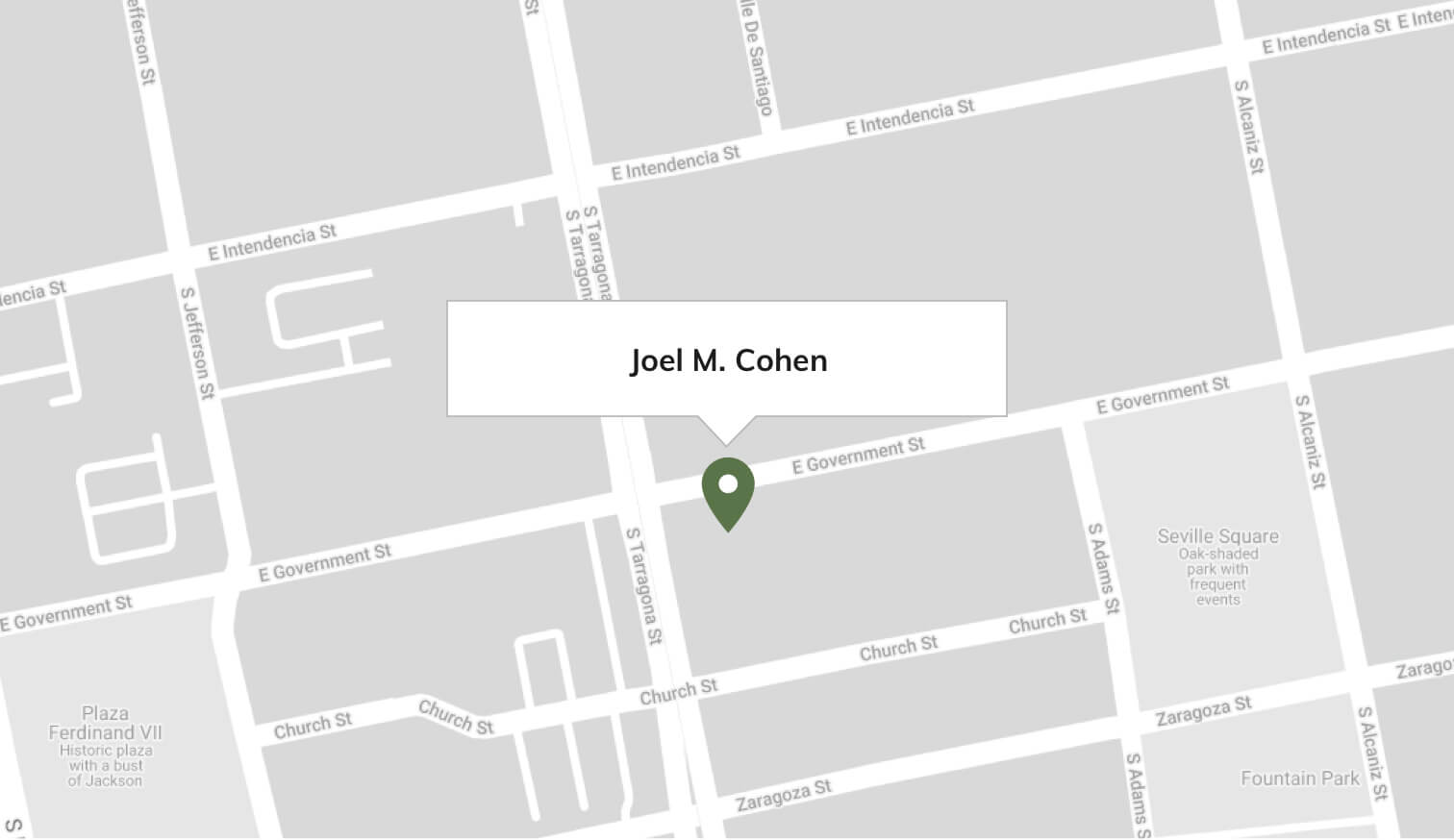 Location of the Office of Joel M. Cohen Attorney At Law